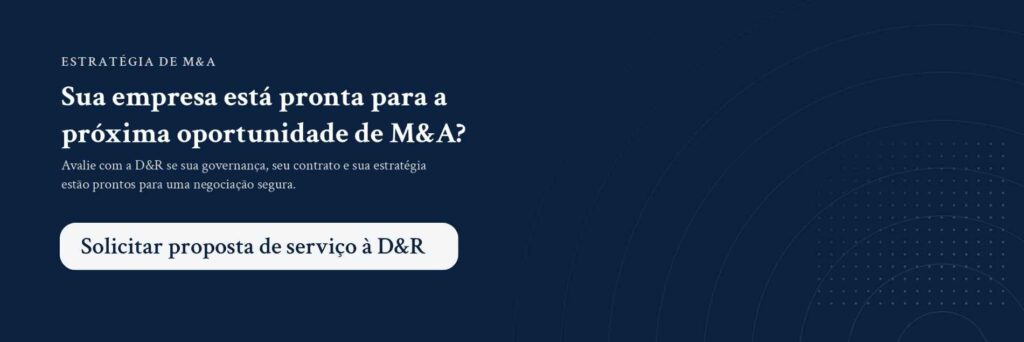 Chamada de contato para auxílio da D&R Negócios no M&A
