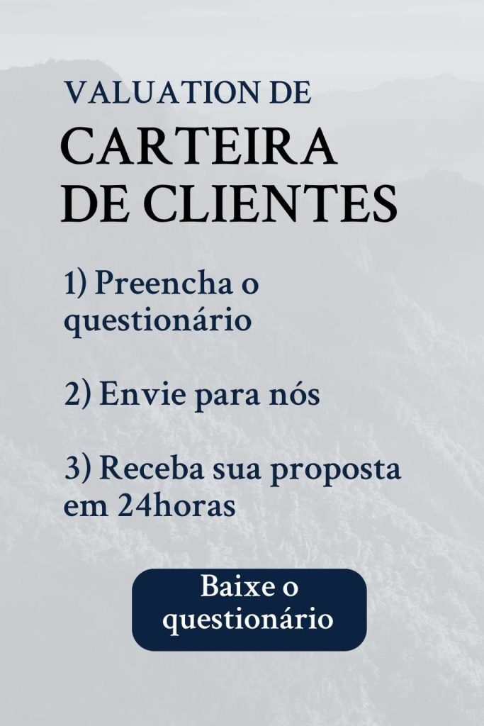 valuation carteira de clientes