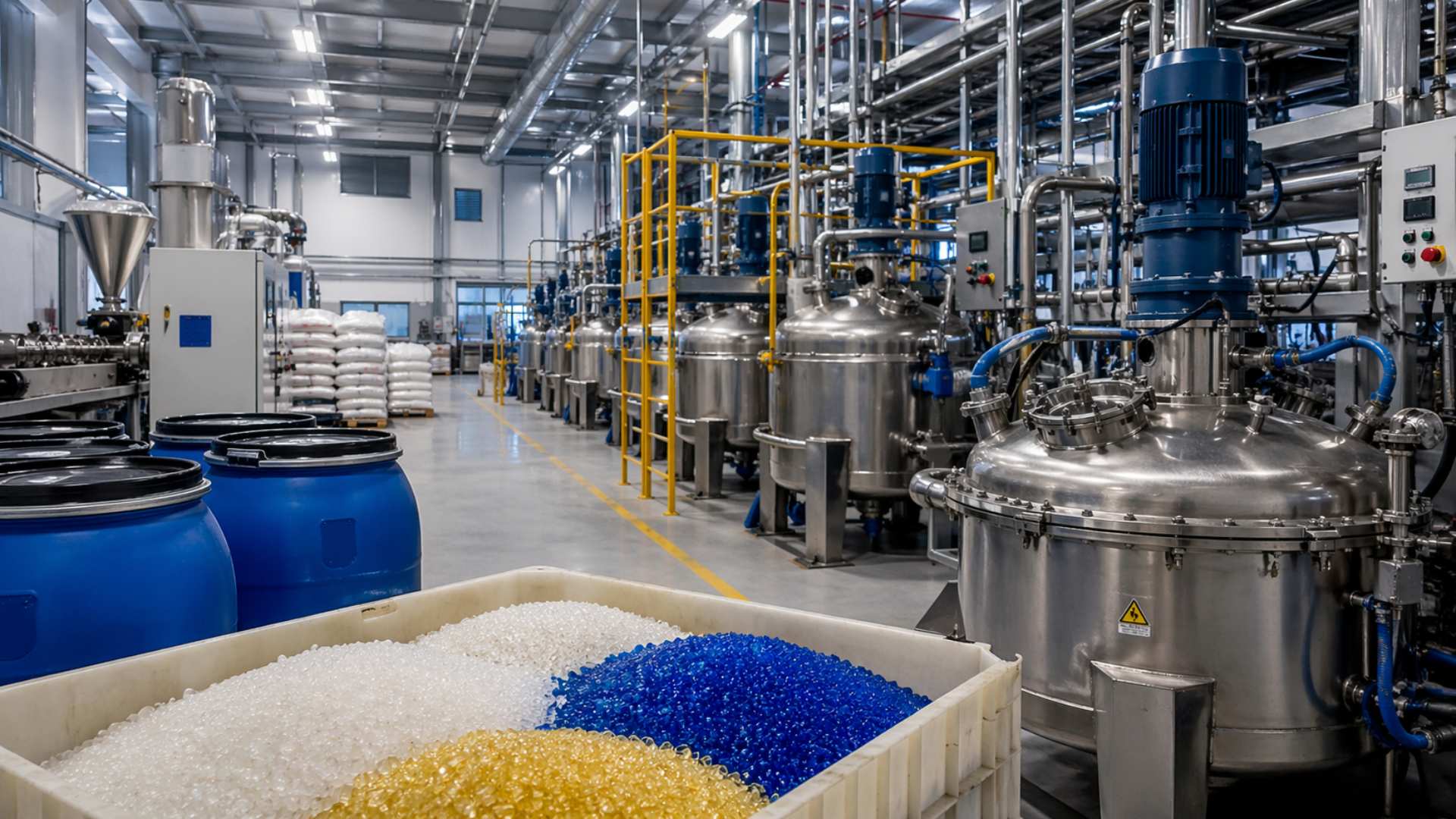 Indústria de resinas e aditivos para plásticos (23131)