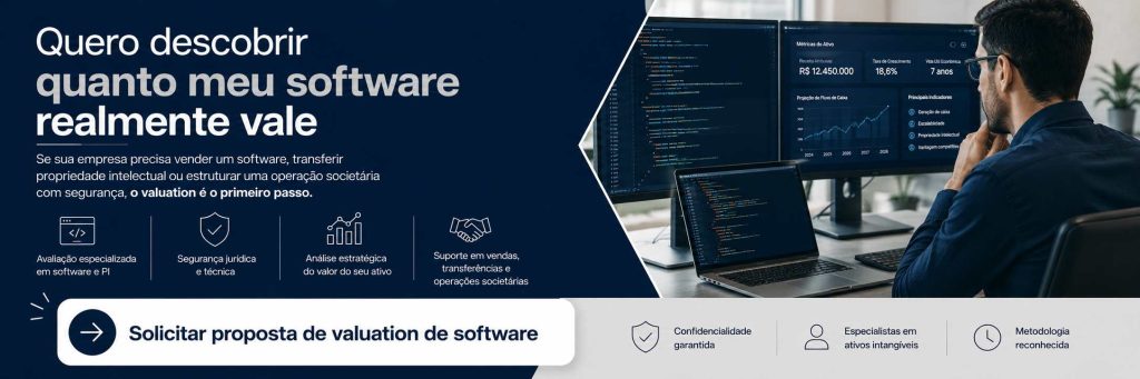 Chamada para solicitação de proposta de valuation de software e ativos intangíveis